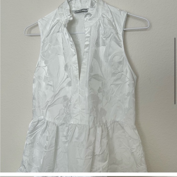 Amanda Uprichard Sleeveless Saffron Dress White - Picture 6 of 6